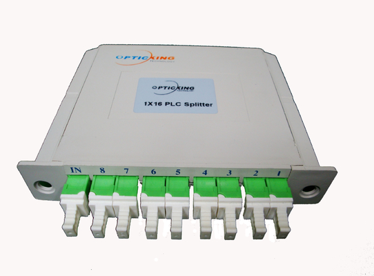 1260-1650nm FTTH Fiber Optic PLC Splitter 1x4 1x8 1x16 1x32 1x64