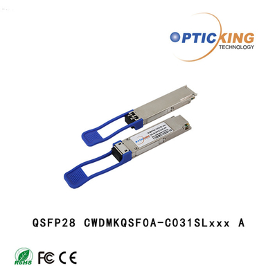 1311nm 1331nm 100G QSFP28 CWDM4 10km Modul Serat Optik