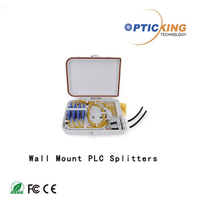 Wall Mount Fiber Optic PLC Splitter 1x2 Untuk Jaringan PON / ODN