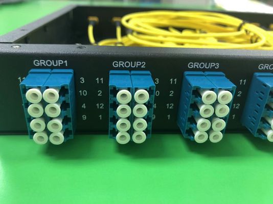 1U 96C single Mode Fiber Patch Panel bingkai distribusi serat optik